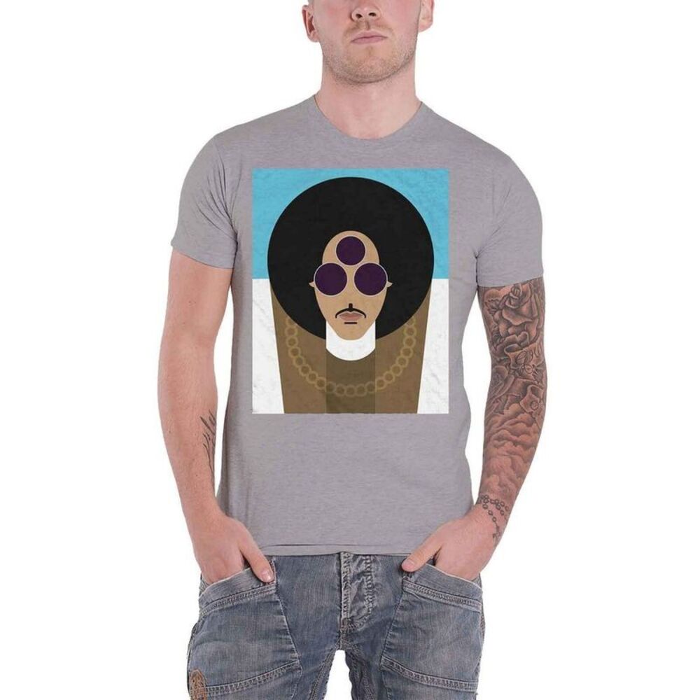 Prince Unisex Adult Art Official Age T-Shirt / Gray
